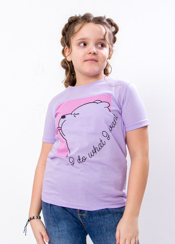 Фіолетова літня футболка для дівчинки (підліткова) фіолетовий носи своє (6021-001-33-2-v12) Носи своє