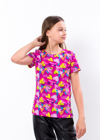 Малиновая летняя футболка для дівчинки (підліткова) малиновий носи своє (6012-043-3-v16) Носи своє