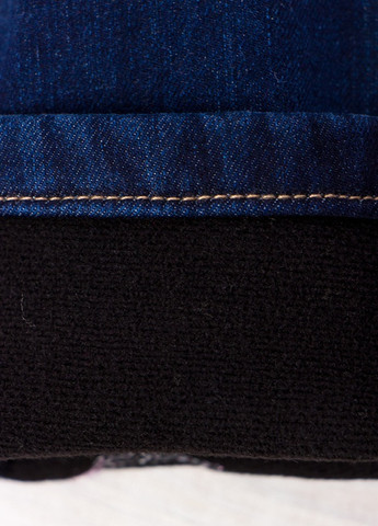 Синие демисезонные джинси для дівчинки на флісі синій (269169-v0) No Brand