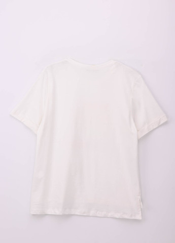 Белая летняя футболка Firesh