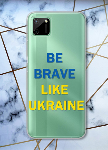 Прозрачный чехол для Realme C11 патриотический дизайн Смелость принт 5 Creative (258627225)