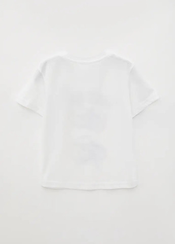 Біла демісезонна футболка для хлопців Роза