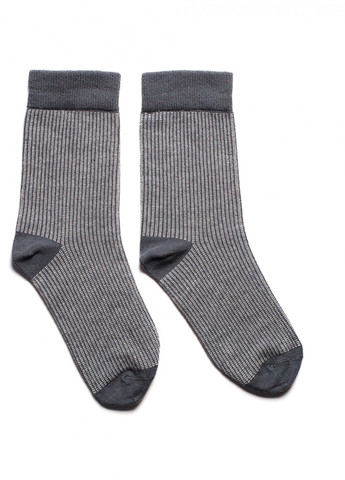 Шкарпетки з принтом кольорові смуги високі безшовні дихаючі якісні ORGANIC cotton сірі носки 42-43 men's JILL ANTONY (258630784)