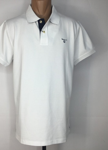 Белая футболка polo с коротким рукавом Gant