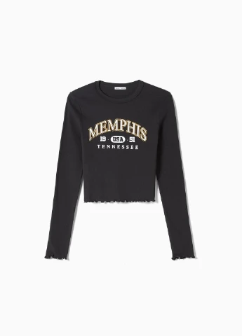 Темно-сірий літній светр Bershka