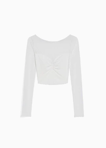 Білий літній светр Bershka