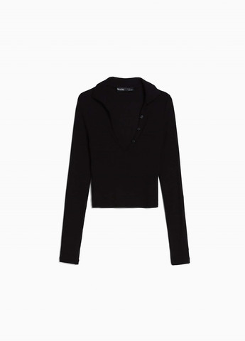 Черный летний свитер Bershka