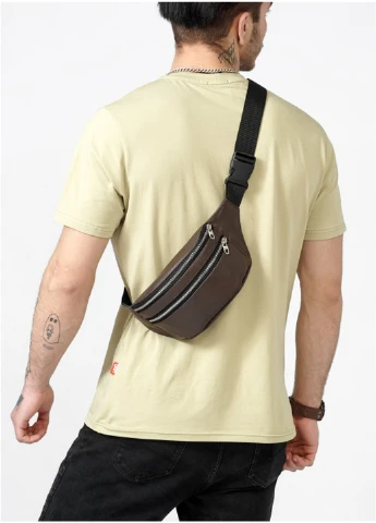 Чоловіча сумка бананка 31х12х5 см Sambag (258638345)