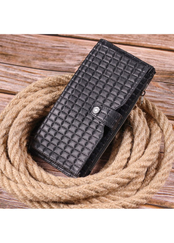 Чоловічий шкіряний гаманець 9,7х19х1,5 см Karya (258638374)