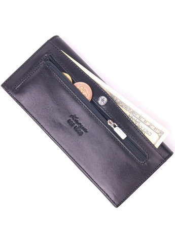 Мужской кожаный бумажник 9х19х1,5 см Karya (258638371)
