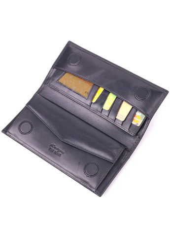Мужской кожаный бумажник 9х19х1,5 см Karya (258638371)
