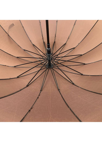 Коричневый женский зонт-трость 100 см Toprain (258638230)