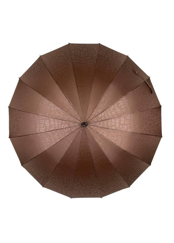 Коричневый женский зонт-трость 100 см Toprain (258638230)