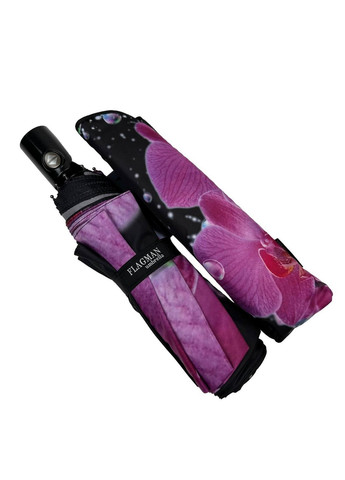 Чорна жіноча парасолька-автомат 102 см Flagman (258638029)