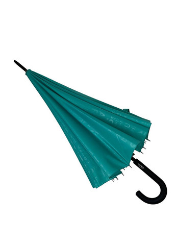 Бирюзовый женский зонт-трость 100 см Toprain (258638248)