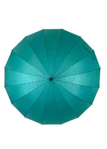 Бирюзовый женский зонт-трость 100 см Toprain (258638248)