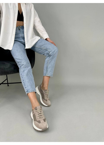 Жіночі замшеві кросівки 40 VZUTIK бежеві демісезони (258638971)