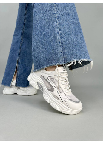 Жіночі шкіряні кросівки 39 VZUTIK молочні демісезони (258638493)