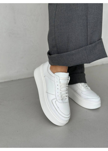 Білі жіночі шкіряні кеди 36 VZUTIK