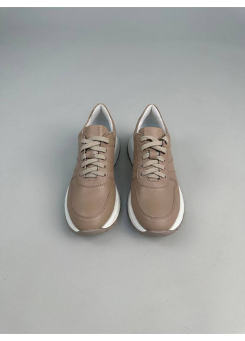 Женские кожаные кроссовки 37 VZUTIK бежевые демисезоны (258639891)