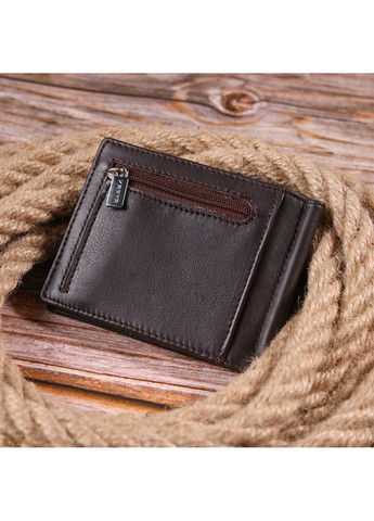 Мужской кожаный зажим 11,2х8,6х0,5 см Karya (258639351)