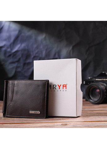 Мужской кожаный зажим 11,2х8,6х0,5 см Karya (258639351)