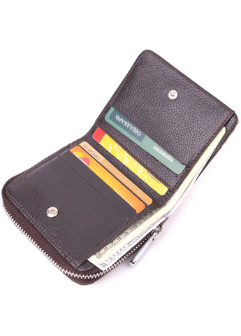 Жіночий шкіряний гаманець 9х10,3х3 см Karya (258639364)