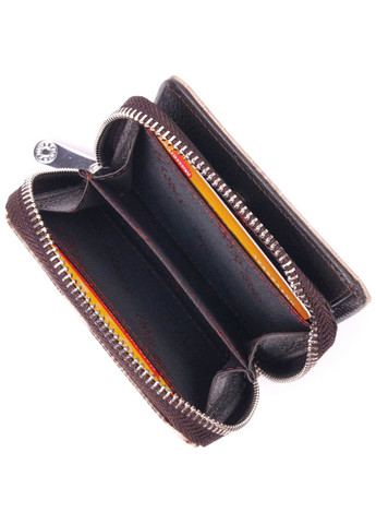 Жіночий шкіряний гаманець 9х10,3х3 см Karya (258639364)