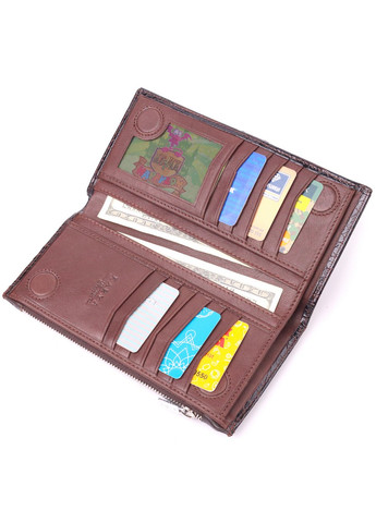 Чоловічий шкіряний портмоне 9,7х19х1,5 см Karya (258639353)