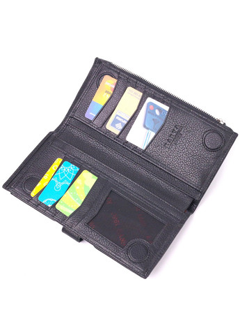 Чоловічий шкіряний портмоне 9,7х19х1,5 см Karya (258639375)