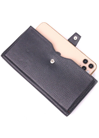 Чоловічий шкіряний портмоне 9,7х19х1,5 см Karya (258639375)