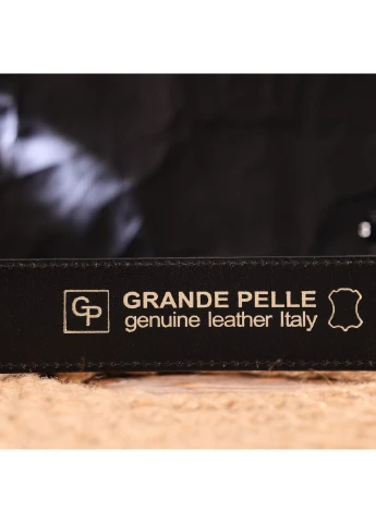 Чоловічий шкіряний ремінь 3,8х120 см Grande Pelle (258639306)