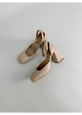 VZUTIK Женские кожаные туфли 35 бежевый з натуральная кожа, украина — демисезон (258639965)