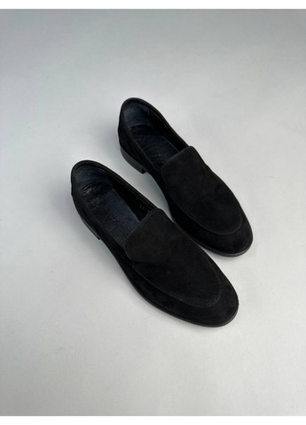 VZUTIK Женские велюровые лоферы 38 черный з натуральный велюр, украина — демисезон (258639663)