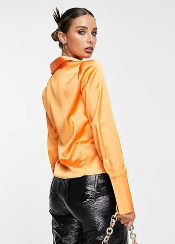 Оранжевая рубашка Topshop
