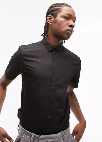 Черная рубашка Topman