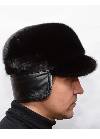 Чоловіча зимова норкова кепка з відворотом Меховой Стиль конфедератка (258662308)