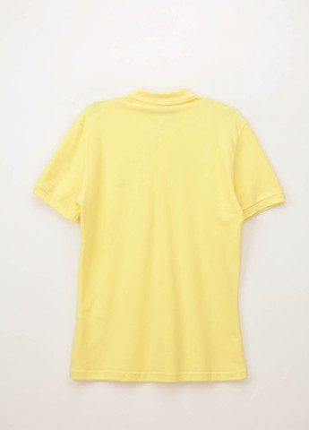 Желтая футболка-поло для мужчин CLUB JU однотонная