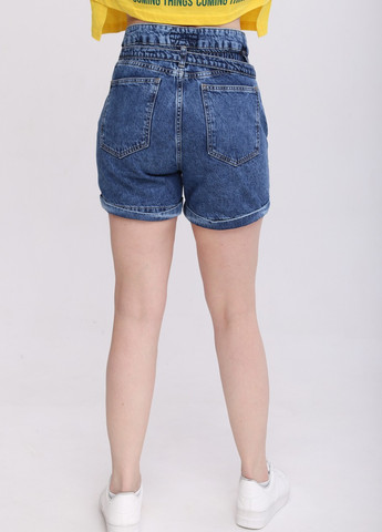 Шорти жіночі джинсові сині варені МОМ Cracpot MOM (258661931)