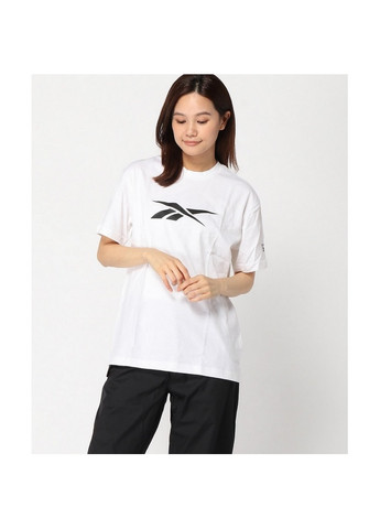 Белая демисезон футболка женская comm w tee1 gv5522 Reebok