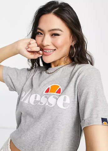 Кроп футболка з принтом Ellesse (258671582)