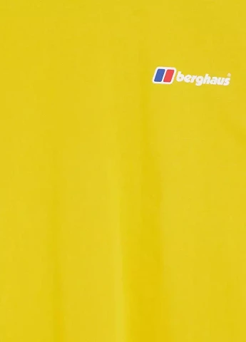 Жовта футболка з лого з бавовни Berghaus