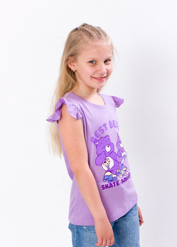 Фиолетовая летняя футболка для дівчинки фіолетовий носи своє (6199-001-33-v25) Носи своє