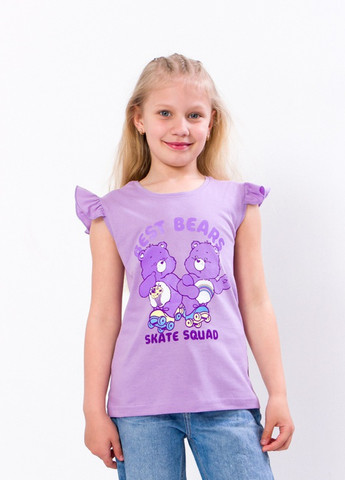 Фиолетовая летняя футболка для дівчинки фіолетовий носи своє (6199-001-33-v25) Носи своє