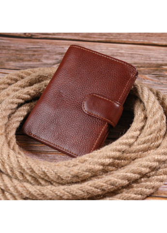 Кожаное портмоне мужское 10х13,5х2 см Vintage (258676171)