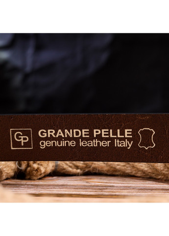 Кожаный ремень мужской 3,4х120 см Grande Pelle (258676535)