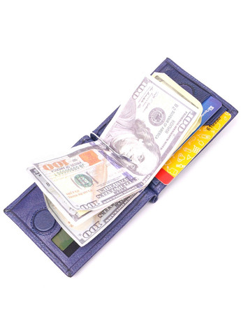 Шкіряний затискач чоловічий 11,2 х8, 6х0, 5 см Karya (258676726)