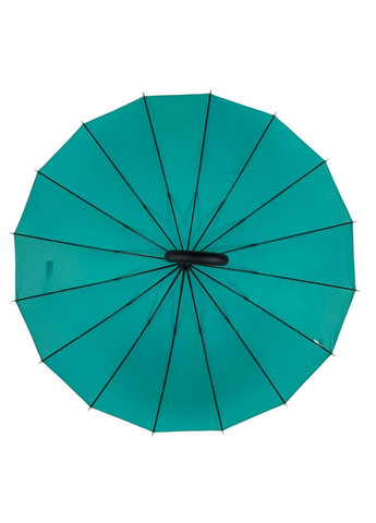 Бірюзова парасолька-тростина жіноча 100 см Toprain (258676374)
