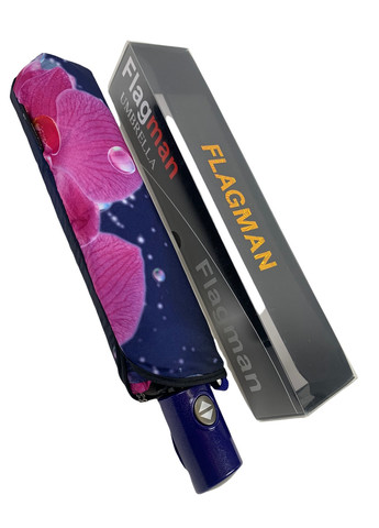 Синя парасолька-автомат жіноча 102 см Flagman (258676343)