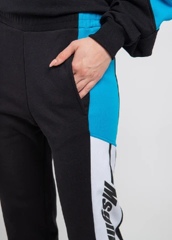 Черные спортивные брюки с лампасами MSGM (258685228)